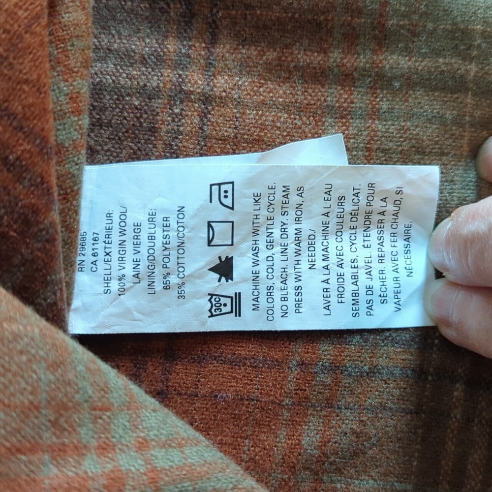 🆕 Pendleton Canyon Umatillo 100% Wool L Western Shirt L Rust Taupe Brown Plaid - Picture 11 of 15